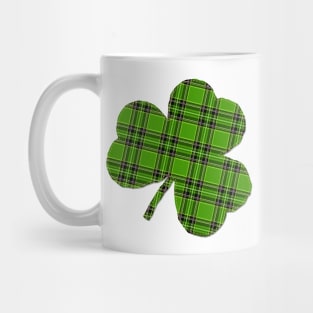 St Patrick's Day Irish Green Flannel Shamrock Mug